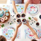 144Pcs Under the Sea Animal Birthday Party Supplies Decorations