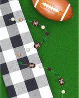 Football Felt Ball Garland Rugby Pom Poms Banner for Sports Themed