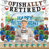 Retirement Party Decorations Men Women Ofishally Retired Banner