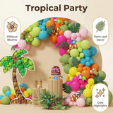Tropical Hawaiian Party Decorations 145Pcs Luau Tropical Balloon