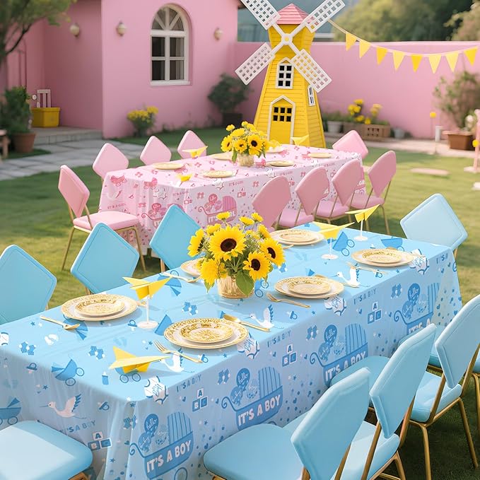Baby Gender Reveal Party Supplies 2 Pack Gender Reveal Decorations