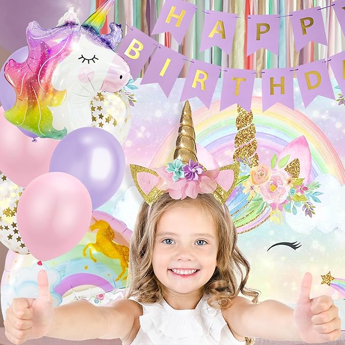 Unicorn Birthday Party Decorations Unicorn Birthday Supplies for