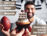 Texas State Party Supplies for TXST Football, Birthday Gift,