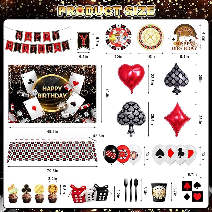 Casino Theme Party Decorations Supplies Las Vegas Party and Poker