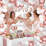 274 Pcs Rose Gold Bridal Shower Decorations Bachelorette Party