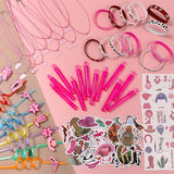 110Pcs Cowgirl Party Favors Hot Pink Princess Birthday Supplies for