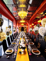 Retirement Balloons - 12 Inch Black Gold and White Balloons Funny