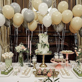 PartyWoo Light Brown Balloons 100 pcs 12 Inch Nude Neutral Boho Tan