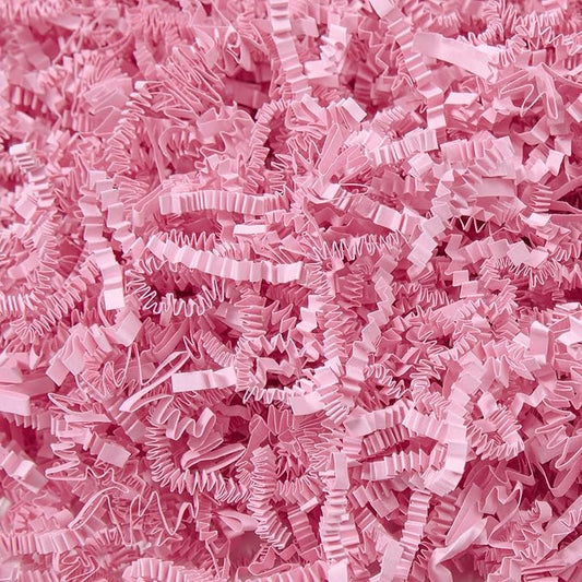Mefleet 2 LB Crinkle Cut Paper Shred Filler Light Pink Crinkle