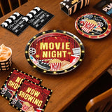 157pcs Movie Night Supplies Convenient Paper Tableware Set Includes