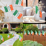 Outus 30 Pcs St Patricks Day Stick Flags Decorations Small Mini