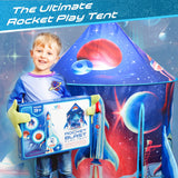 W&O Rocket Ship Play Tent with Blast Off Button - Ultimate Spaceship