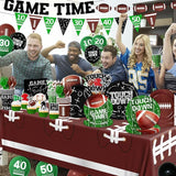 Football Party Decorations Serve 24 189Pcs Football Party Supplies