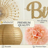 Champagne-Gold Birthday Party Decorations Kit-26 Piece- Glittery