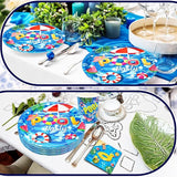 175Pcs Pool Party Supplies Beach Ball Party Set 9 Pool Party Plates