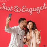 Glitter Rose Gold Engagement Banner 10 Feet No DIY Engagement Party