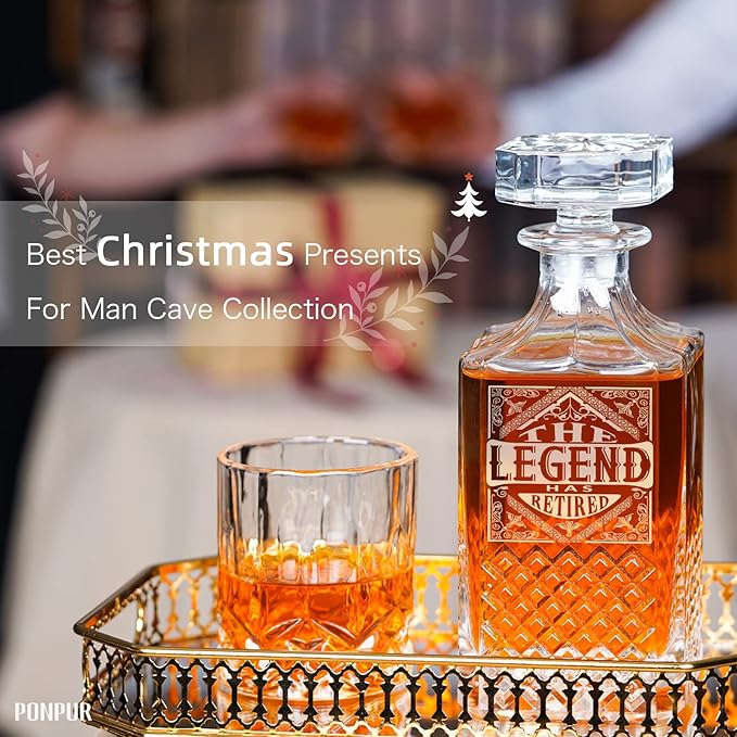 The Legend Has Retired 2026 Retirement Gifts for Men Women Whiskey