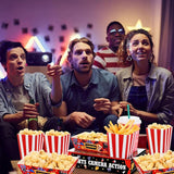 108 Pcs/ 36 Sets Movie Night Snack Trays Popcorn Boxes Cardboard