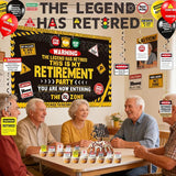 Retirement Party Decorations for Men Women Happy Retirement Banner