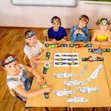 24 Sets Space Paper Headbands Craft Kits for Color Your Own