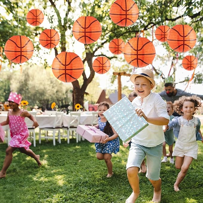 Easy Joy 8 Inch Basketball Party Decorations Basketball Lanterns