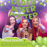Fulmoon Set of 3 Pre Strung Older Wiser Hotter Glitter Banner Funny #1