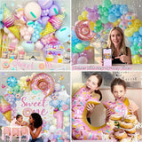 1st Birthday Decorations for Girl 128pcs Sweet One Birthday Party
