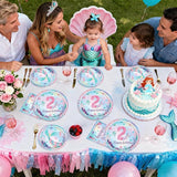 Grencian 96PCS Mermaid Birthday Party Decorations Mermaid 2nd
