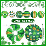 St Patricks Day Decorations Paper Lanterns 8 Round Hanging Green