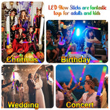 LifBetter Light Up Glow Sticks Bulk, LED Foam Sticks in The Dark with