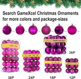 Fuchsia Christmas Ornaments - Christmas Tree Decorations Shatterproof