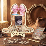63 Boots or Bows Gender Reveal Baby Shower Guest Book Alternatives