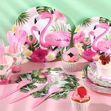171 Pcs Flamingo Birthday Party Supplies Tropical Luau Hawaiian