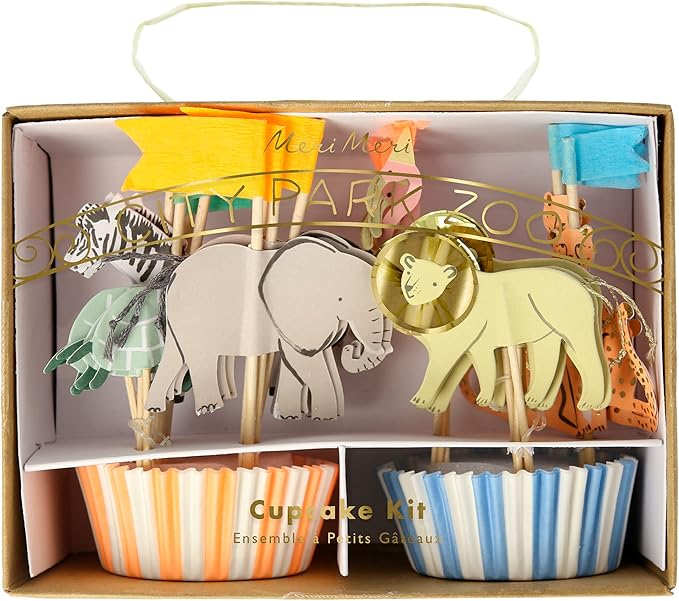 Meri Meri Safari Animals Cupcake Kit