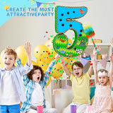 Number 5 Pinata for Birthday Party Decorations Jungle Dinosaur