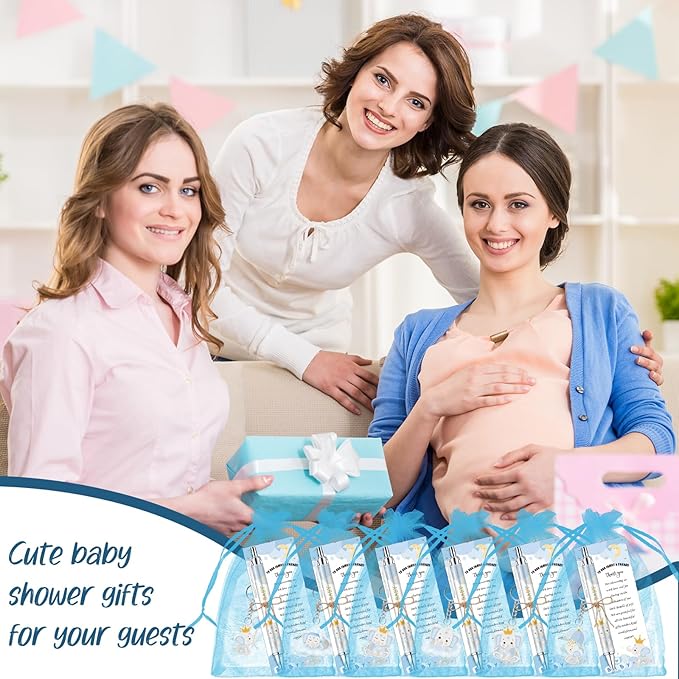 145 Pieces Baby Shower Favors for Guest Blue Elephant Ballpoint Pens
