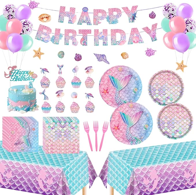 Mermaid Birthday Decorations Mermaid Birthday Party Decorations