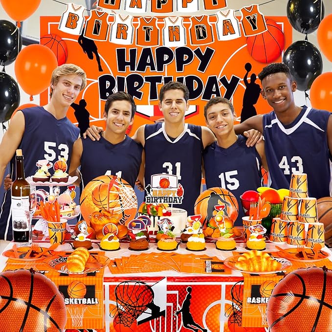 173 PCS Basketball Party Decorations Basketball Birthday Decorations
