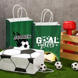 24 Pcs Soccer Party Favor Bags Soccer Goodie Gift Paper Bags with