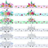 24 Pcs Color Your Own Unicorn Crown DIY Paper Coloring Crowns for