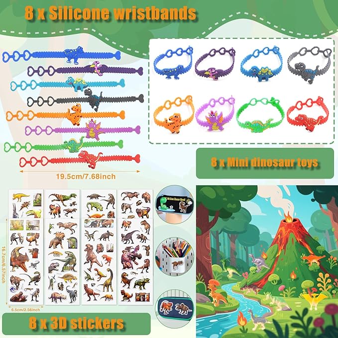 Dinosaur Party Favors for Kids Dino Birthday Toys with Hatchable