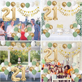 21st Birthday Decorations for Him Her Happy Banner With Cake Topper