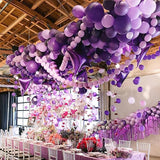 PartyWoo Lavender Balloons 140pcs Different Sizes Pack of 18 12 10 5