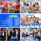 120 Pcs Blue Plastic Cups Gender Reveal plastic Disposable cups 12 oz