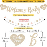 Boho Baby Shower Decorations for Girl Pre Strung Welcome Baby Banner