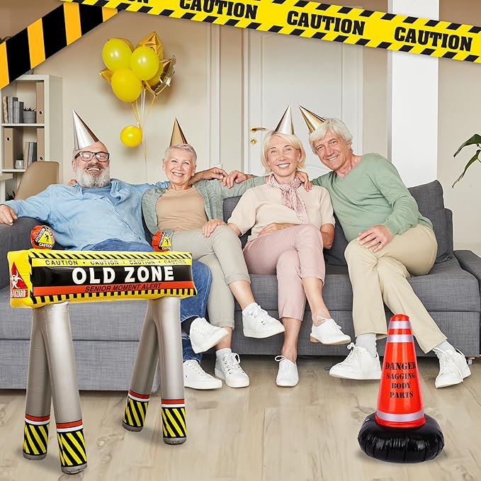 Old Zone Inflatable Barricade + Cone for Over The Hill Party