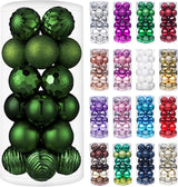 XmasExp 24ct Christmas Ball Ornaments Shatterproof Christmas