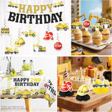 Xynic 187pcs Construction Birthday Party Supplies for 2 Year Old Boy
