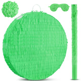 Jenaai 16 Inch Round Green Piñata Large Circle Blank Piñata with