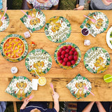 96Pcs Lion Baby Shower Party Decorations Jungle Safari Lion Plates